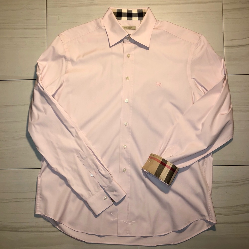 Burberry Stretch Cotton Poplin Dress Shirt